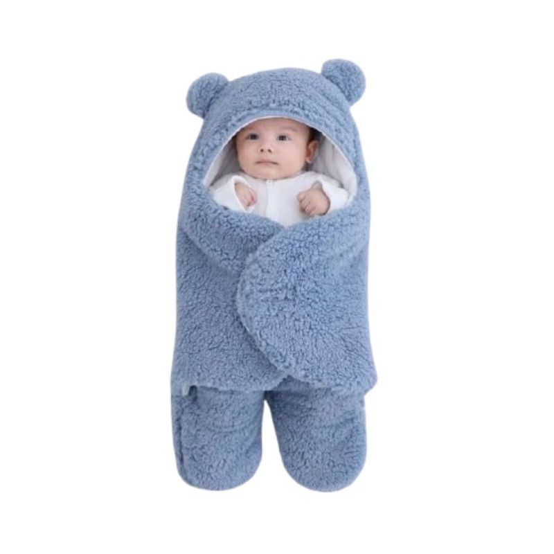 GENERICO - Cobija Saquito Manta Para Bebés Azul 3 Meses