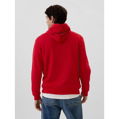 Imagen 2 del producto Polerón Hombre Logo Sin Cierre Gorro Rojo