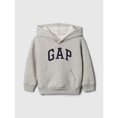 GAP - Polerón Toddler Niño Logo Sin Cierre Gris