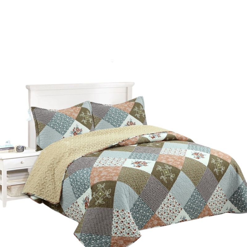 ANGELES DEL HOGAR - CUBRECAMA QUILT CON CHIPORRO DISEÑO KING