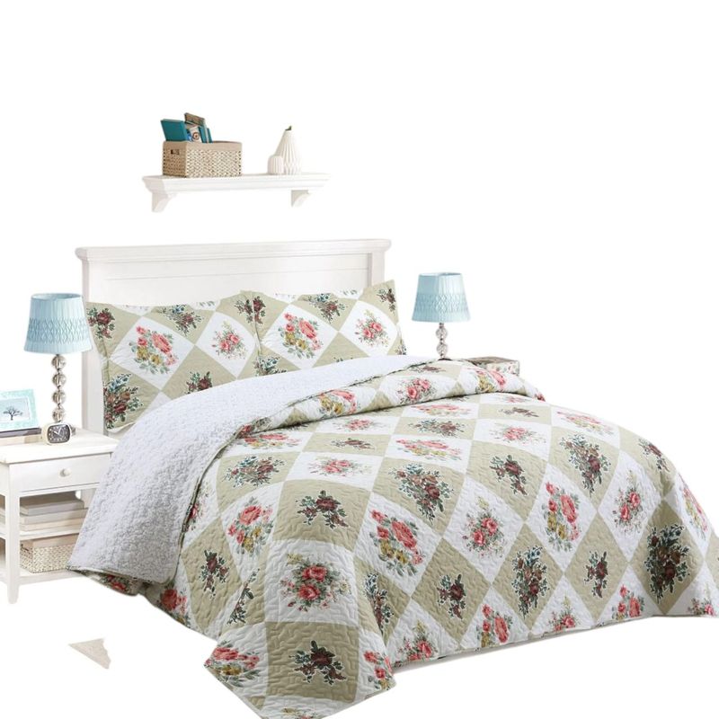 ANGELES DEL HOGAR - CUBRECAMA QUILT CON CHIPORRO DISEÑO KING
