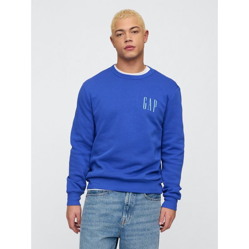 GAP - Polerón Hombre Logo Mini Sin Cierre Azul Gap