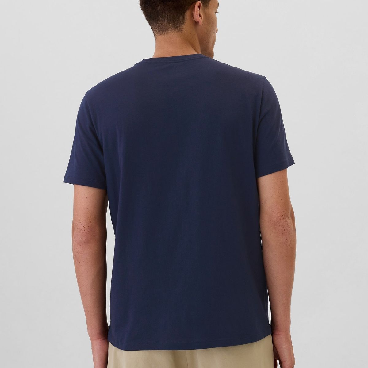 GAP - Polera Hombre Logo NYC Manga Corta Azul Gap