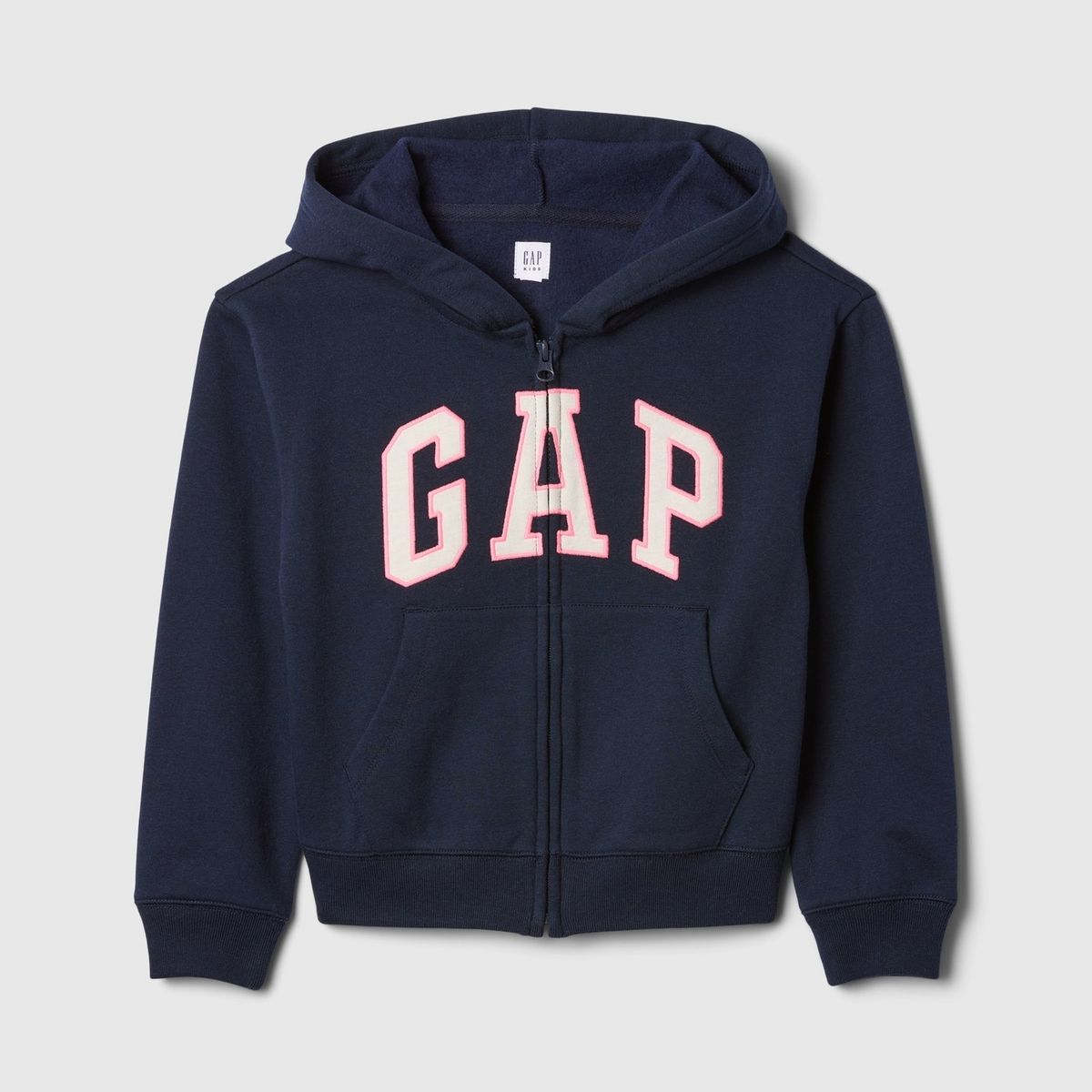 GAP - Polerón Niña Gap Basic Heritage Con Cierre Azul