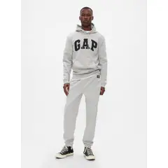 GAP - Pantalón de Buzo Hombre Logo Jogger Gris