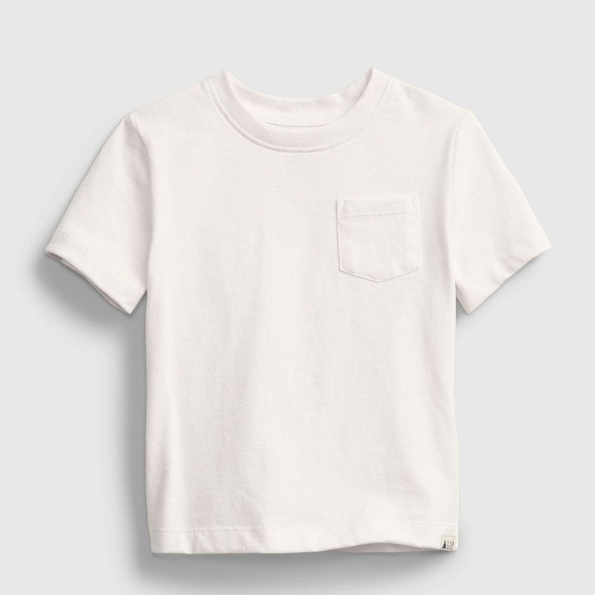 GAP - Polera Toddler Niño Básica Manga Corta Blanco Gap
