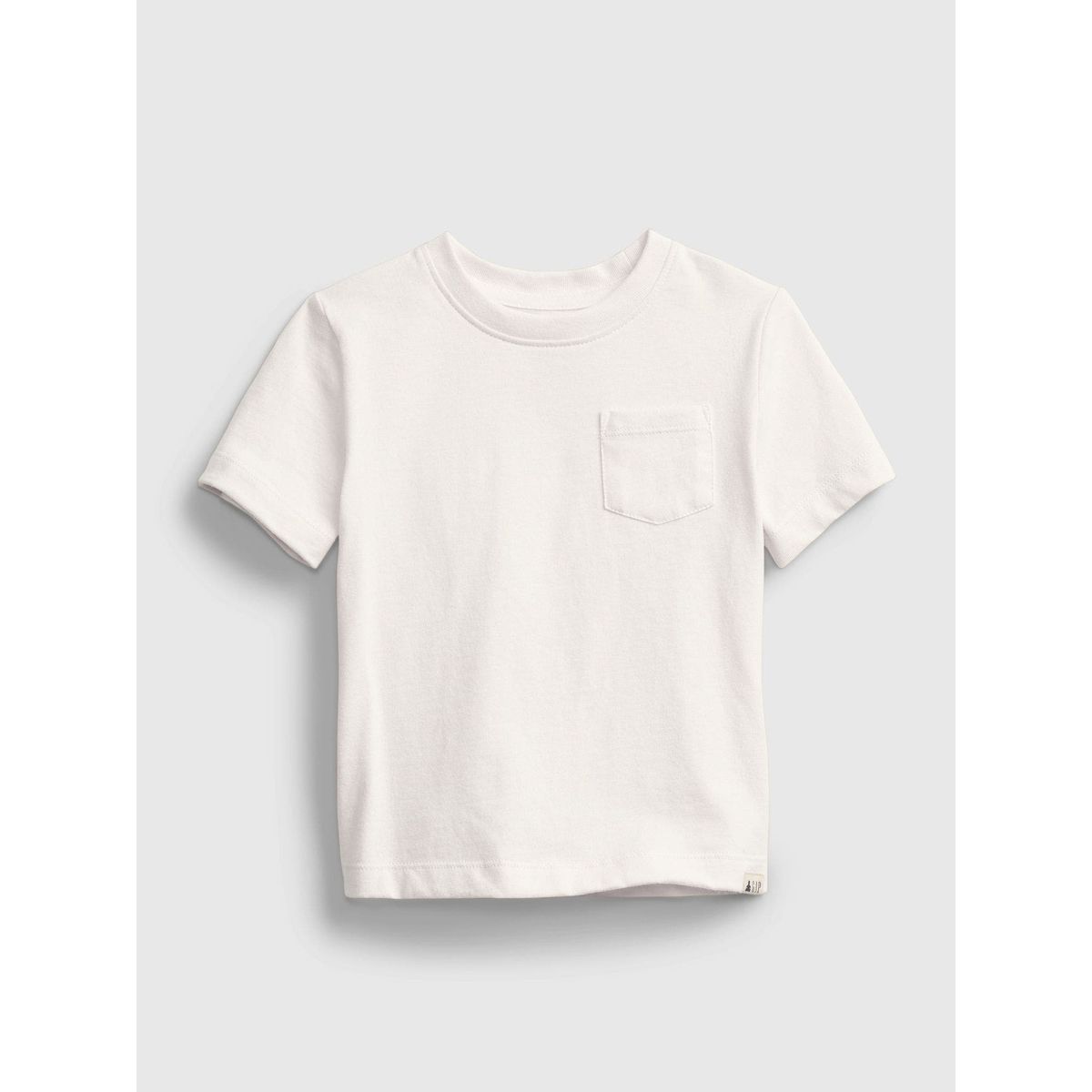 GAP - Polera Toddler Niño Básica Manga Corta Blanco Gap