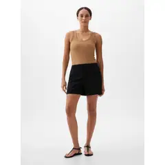 GAP - Short Mujer Khaki Negro