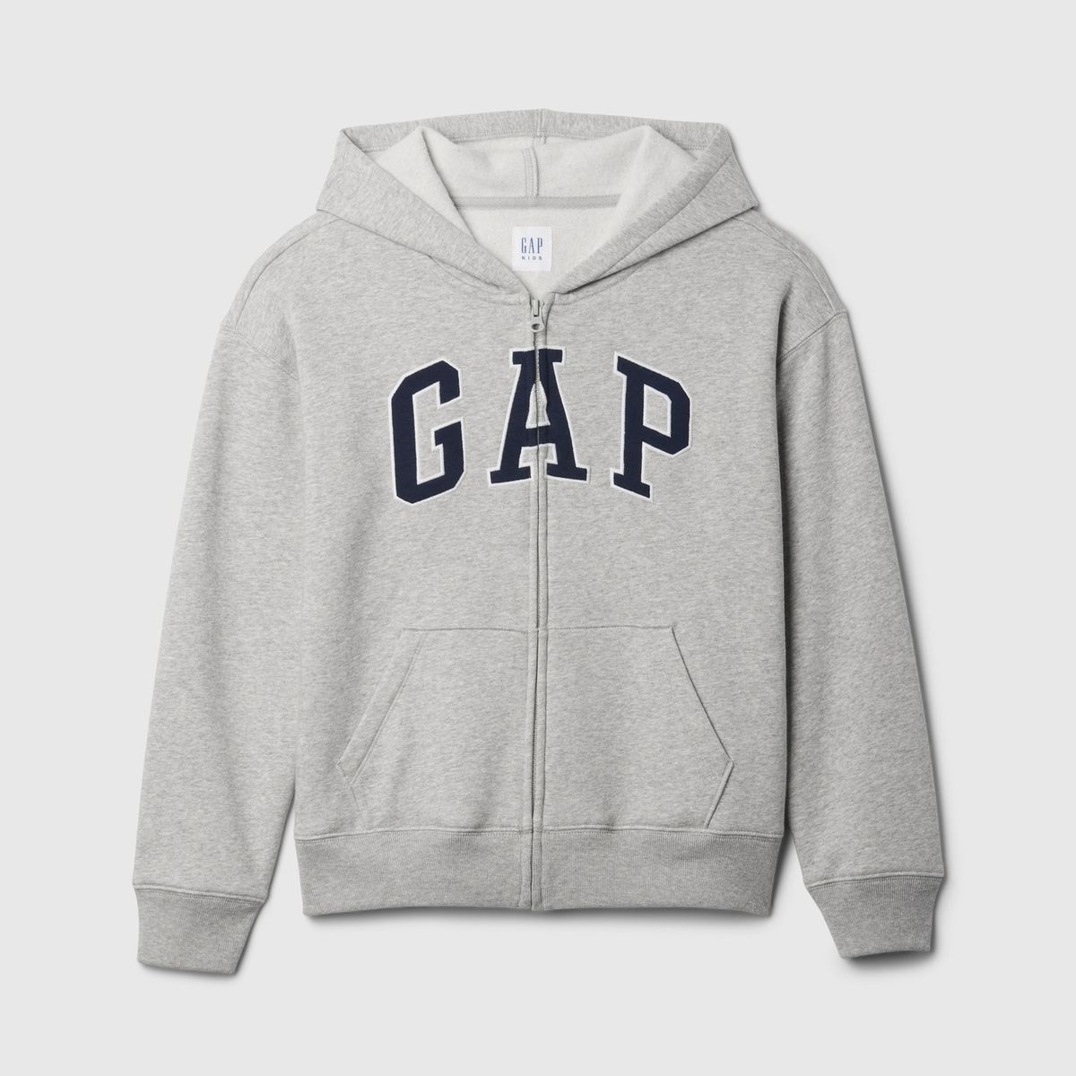 GAP - Polerón Niño Logo Con Cierre Gris Gap