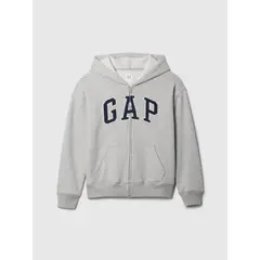 GAP - Polerón Niño Logo Con Cierre Gris