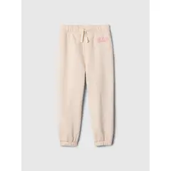GAP - Pantalón de Buzo Toddler Niña Logo Beige