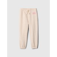 Pantalón de Buzo Toddler Niña Logo Beige