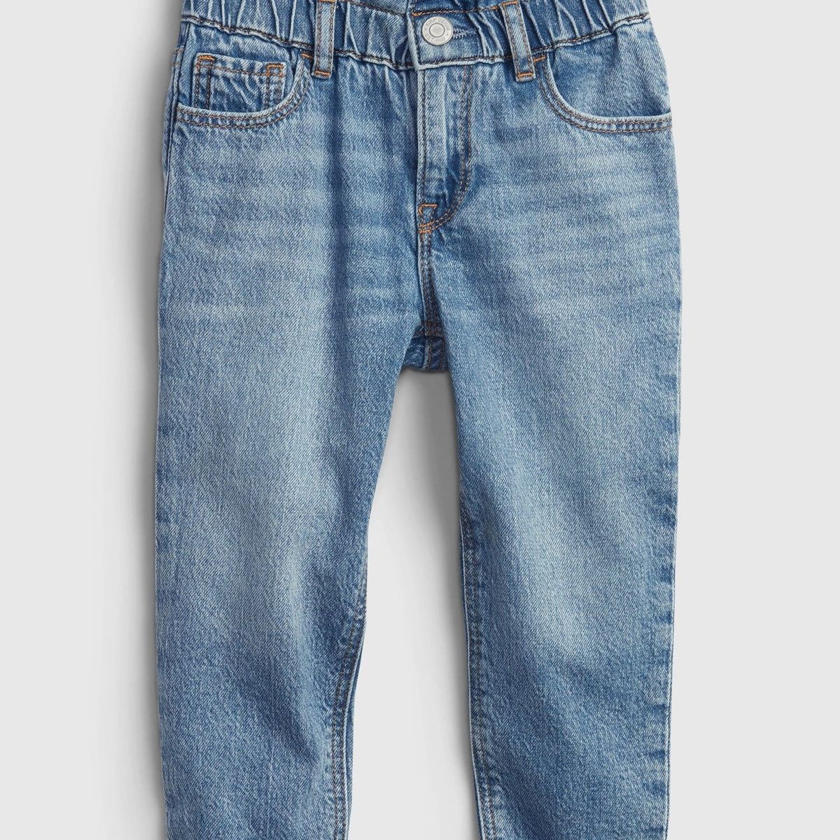 GAP - Jeans Toddler Niña Momfit Washwell Celeste Gap