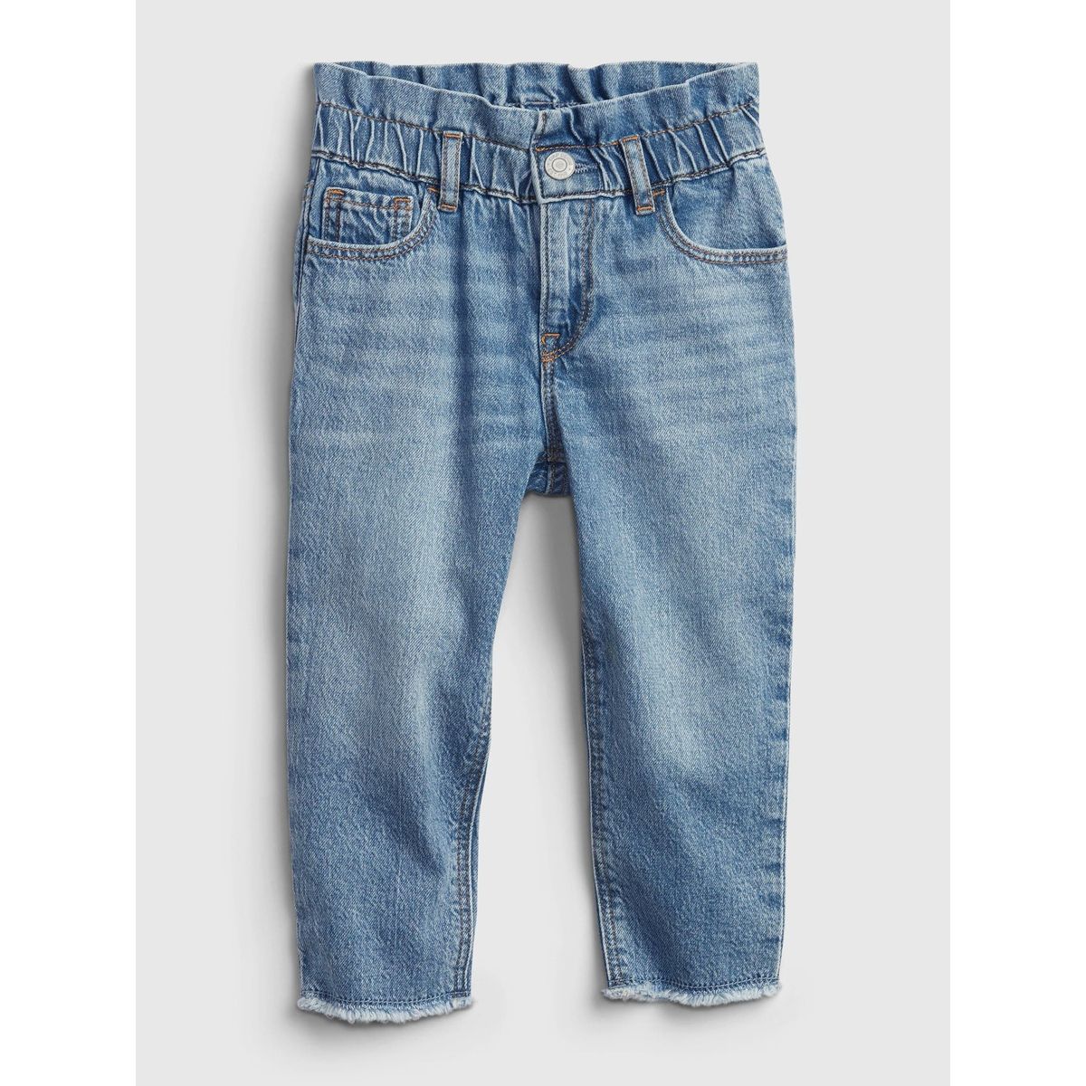 GAP - Jeans Toddler Niña Momfit Washwell Celeste Gap