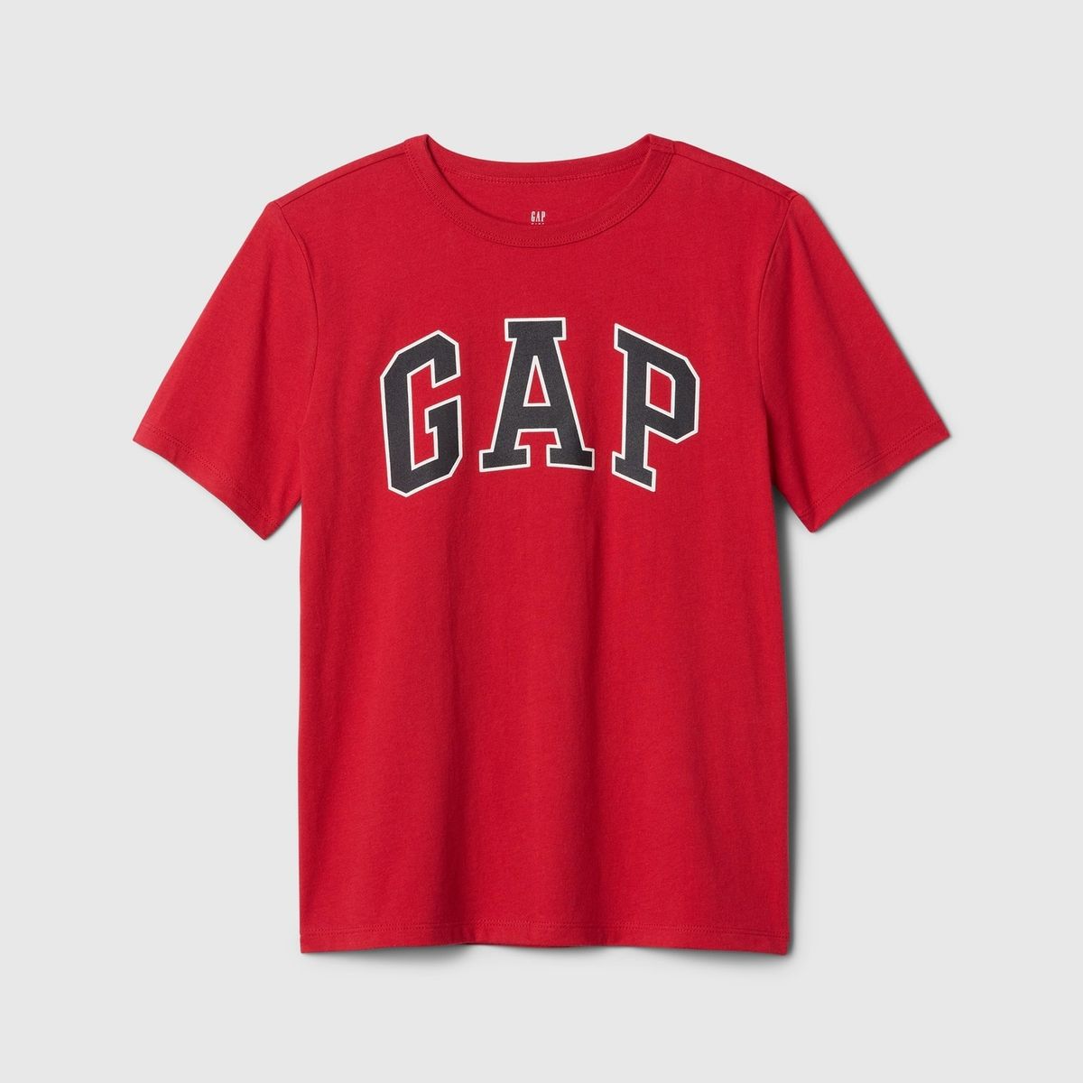 GAP - Polera Niño Gap Basic Logo Manga Corta Rojo