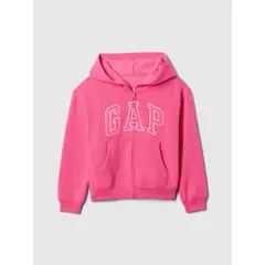 GAP - Polerón Niña Basic Heritage Con Cierre Rosado