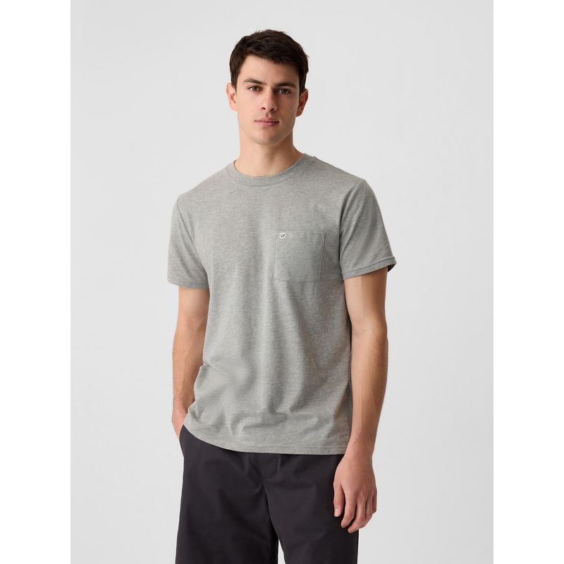 GAP - Polera Hombre Pocket Gris Gap