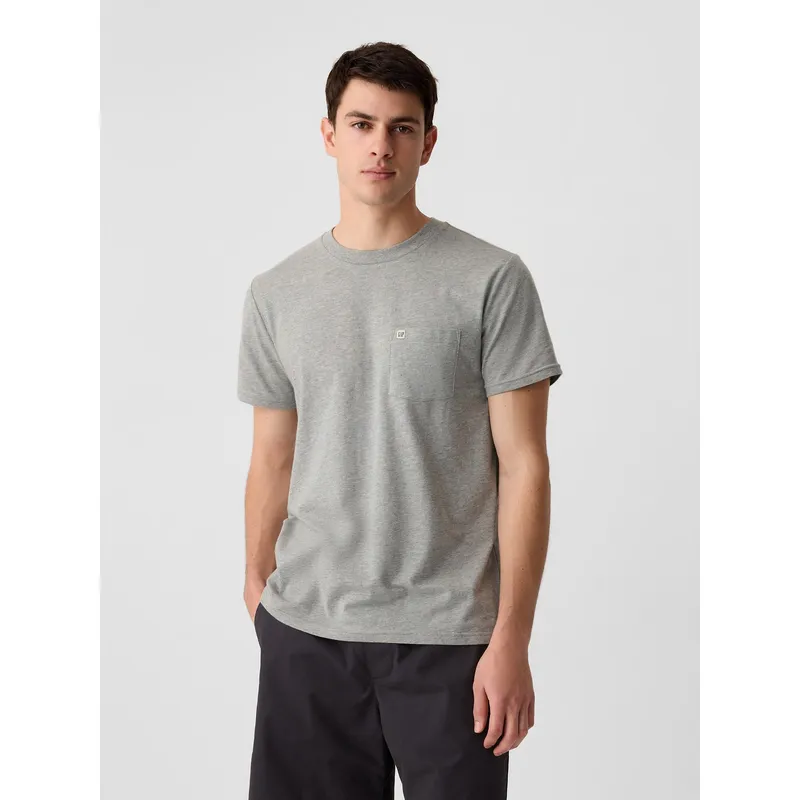 GAP - Polera Hombre Pocket Gris Gap