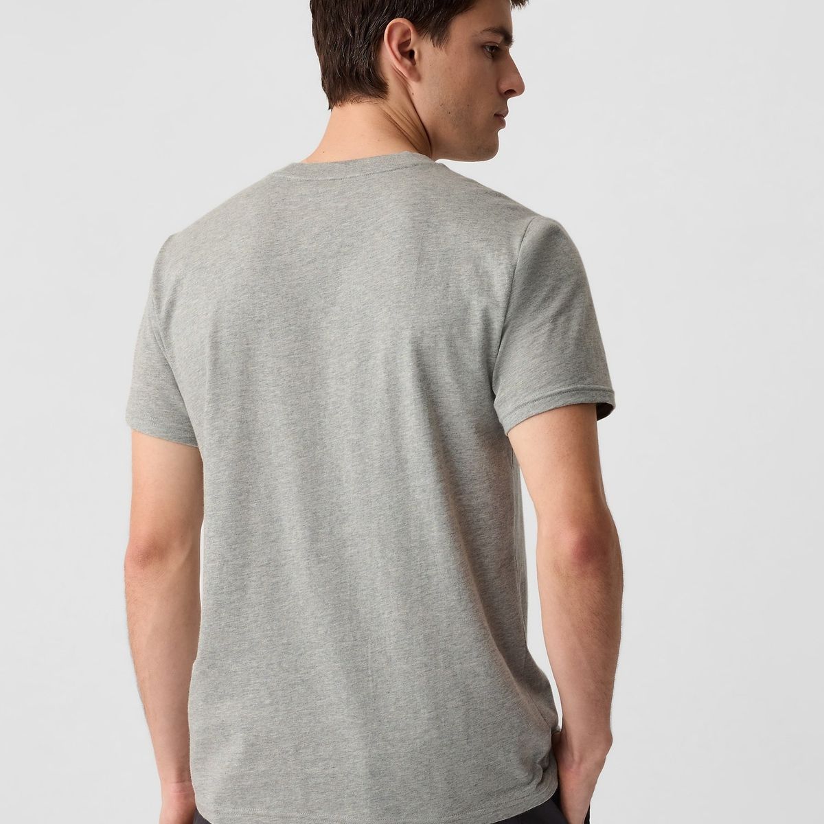 GAP - Polera Hombre Gap Pocket Gris