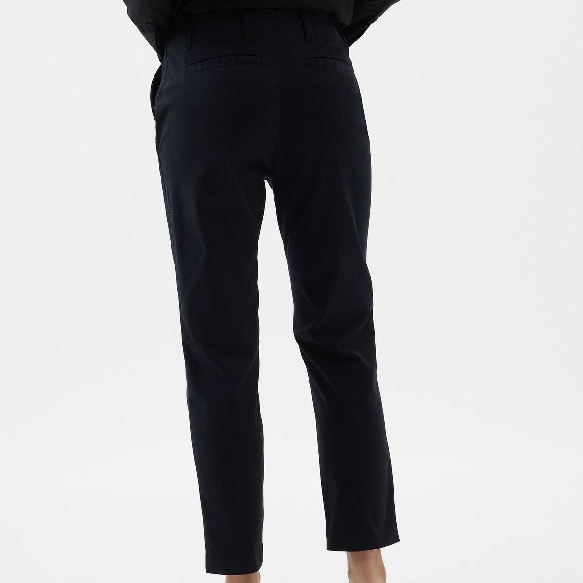 GAP - Pantalón Mujer Downtown Khaki Negro Gap