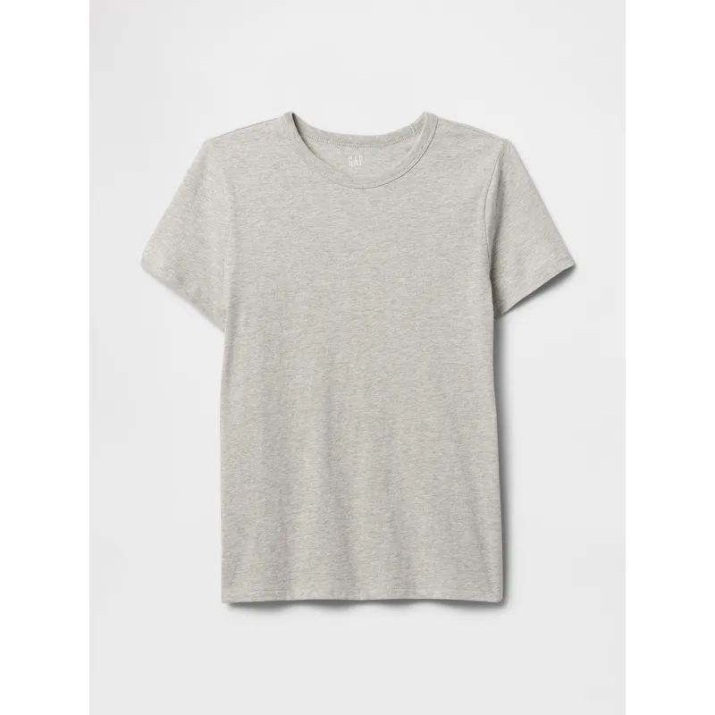 GAP - Polera Mujer Crew Manga Corta Gris Gap
