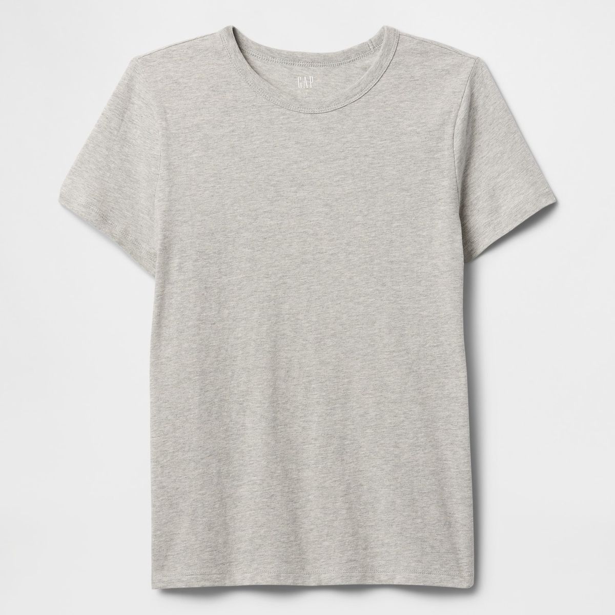 GAP - Polera Mujer Crew Manga Corta Gris Gap