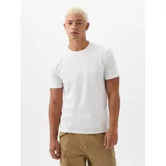 GAP - Polera Hombre Crewneck Manga Corta Blanco