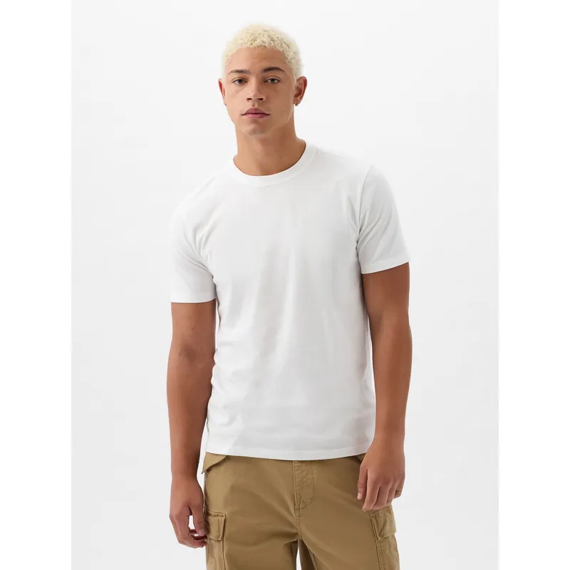 GAP - Polera Hombre Crewneck Manga Corta Blanco Gap