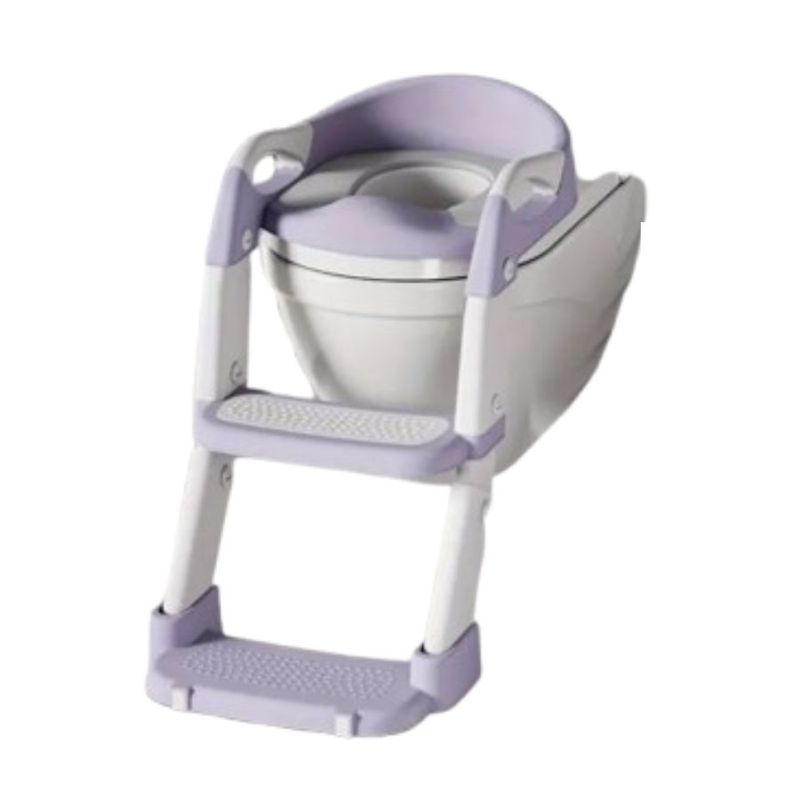 GENERICO - Asiento De Baño Plegable Multifuncional 3En1 Infantil Morado