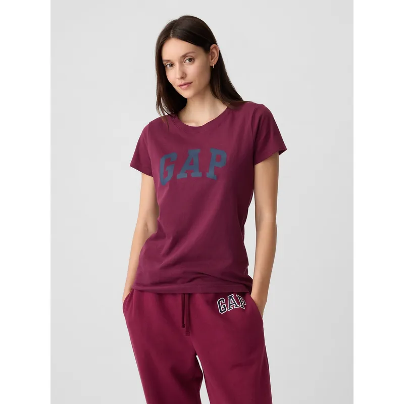 GAP - Polera Mujer Classic Manga Corta Rojo Gap