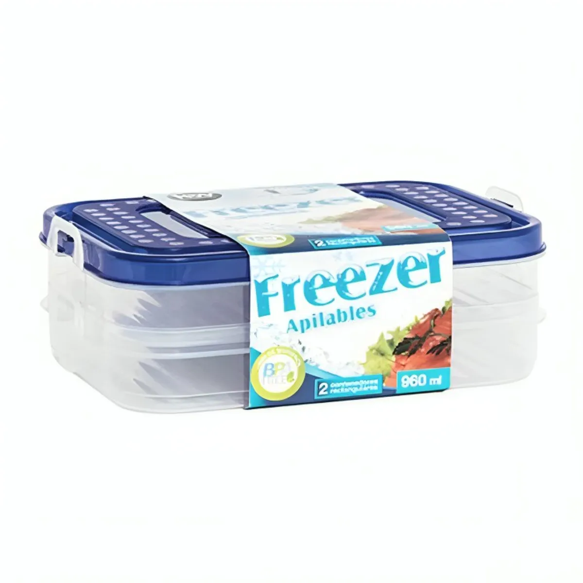 LIBBEY - SET 2 CONTENEDORES TARK FREEZER REC 960ML