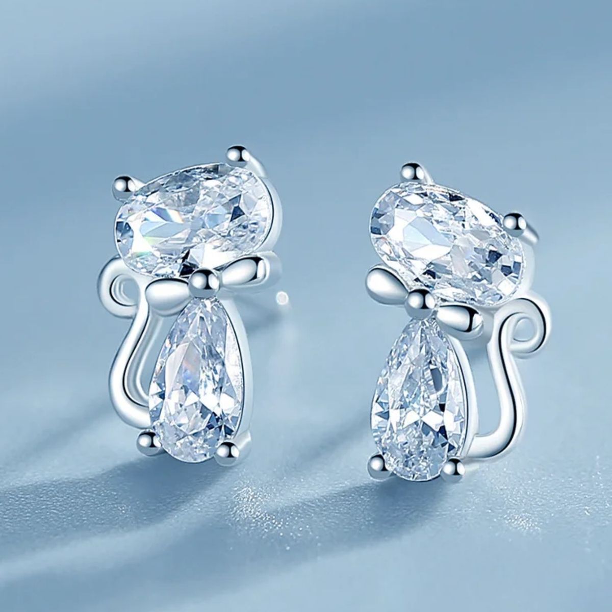 LK LUKSO - Aros Gato Elegantes en Plata 925