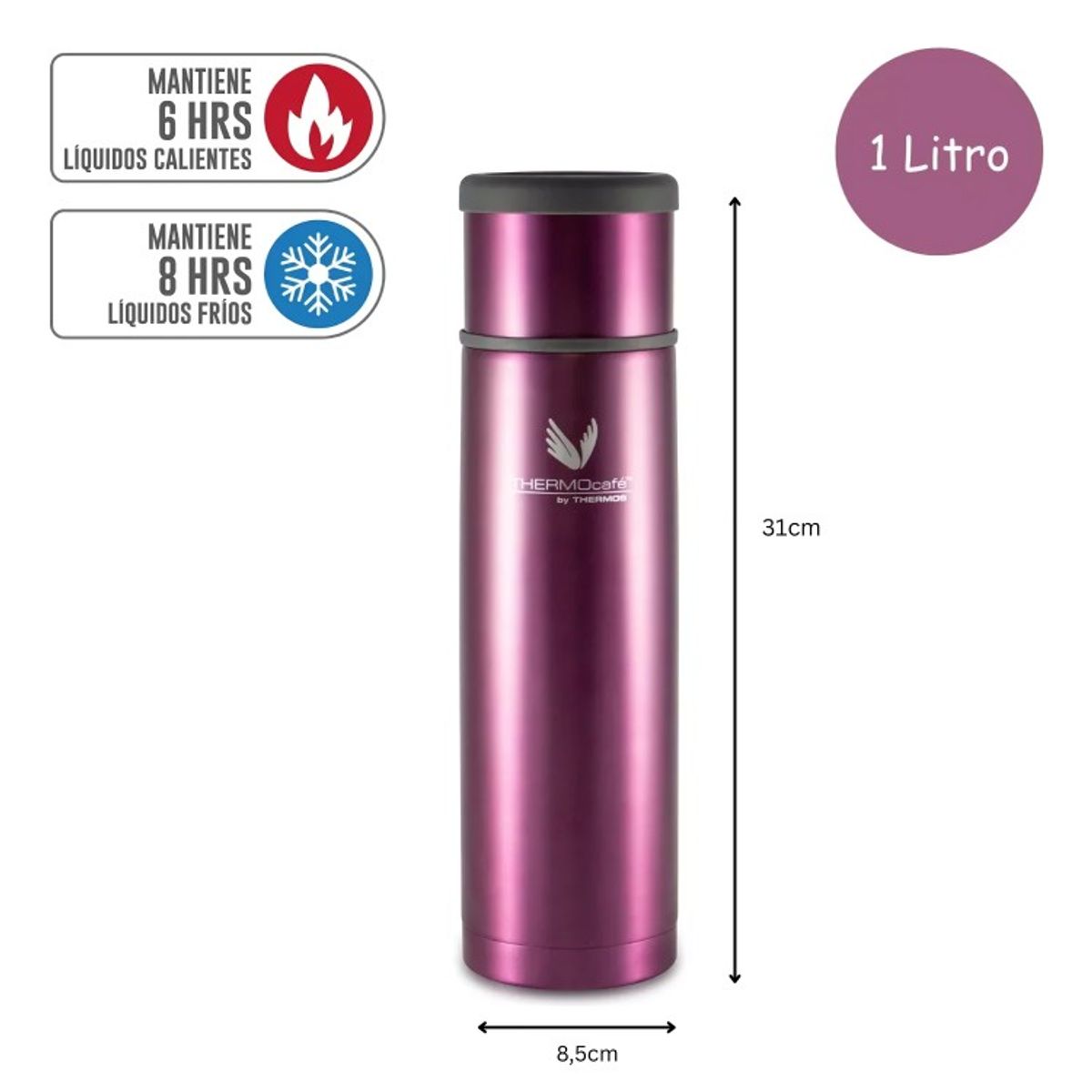 THERMOS - TERMO LIQ AC INOX EVERYNIGHT 1L PURPLE