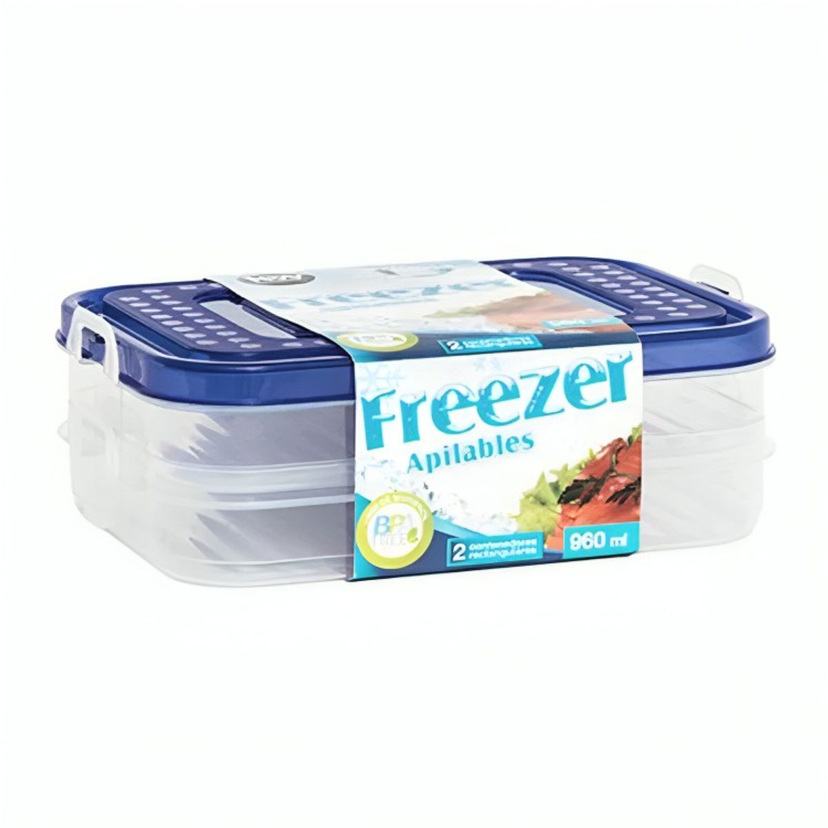 LIBBEY - SET 2 CONTENEDORES TARK FREEZER REC 960ML
