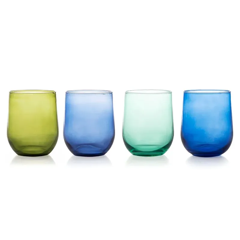 LIBBEY - SET 4 VASOS STEMLESS COLORS 497 ML