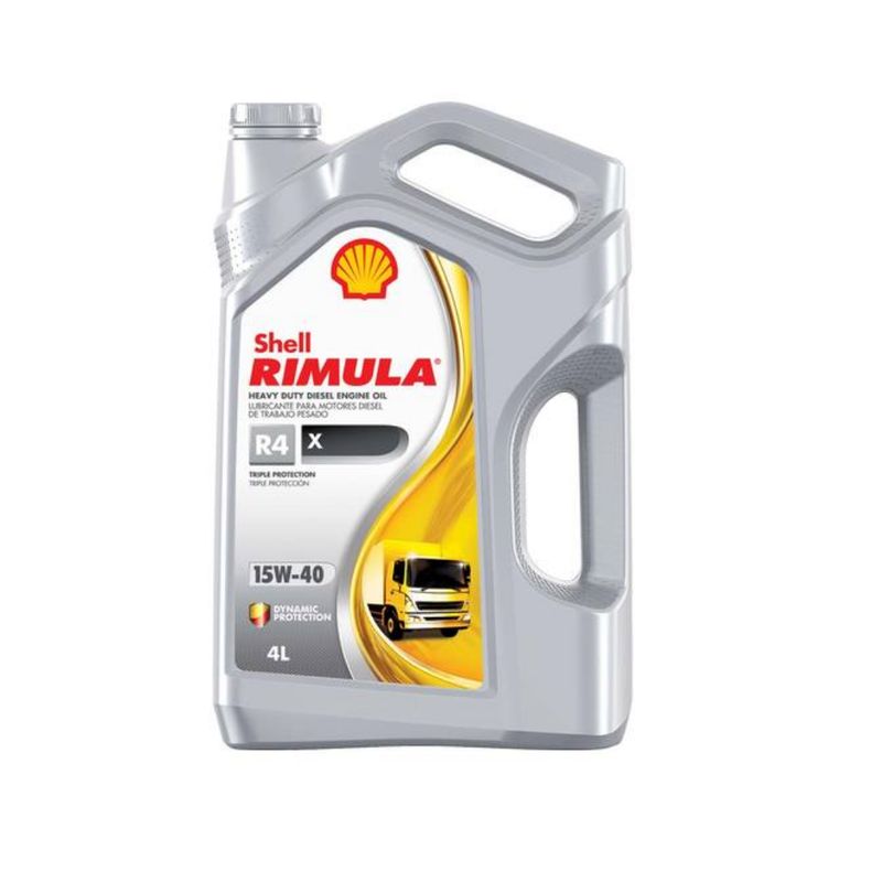 SHELL - Aceite 15w40 Rimula R4 X Shell 4 Litros