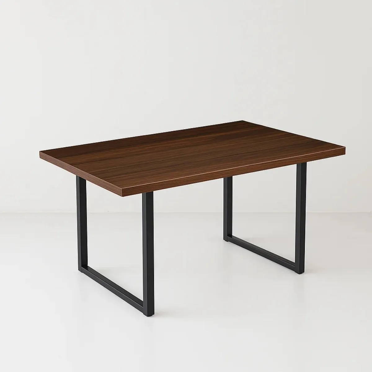 HABITA2 CHILE - Mesa Rectangular Industrial Madera Oscura140x90 cm