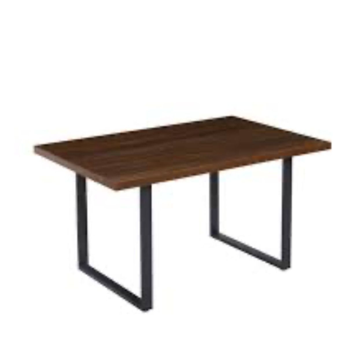 HABITA2 CHILE - Mesa Rectangular Industrial Madera Oscura140x90 cm