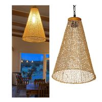 Lámpara Colgante Cono Tejida