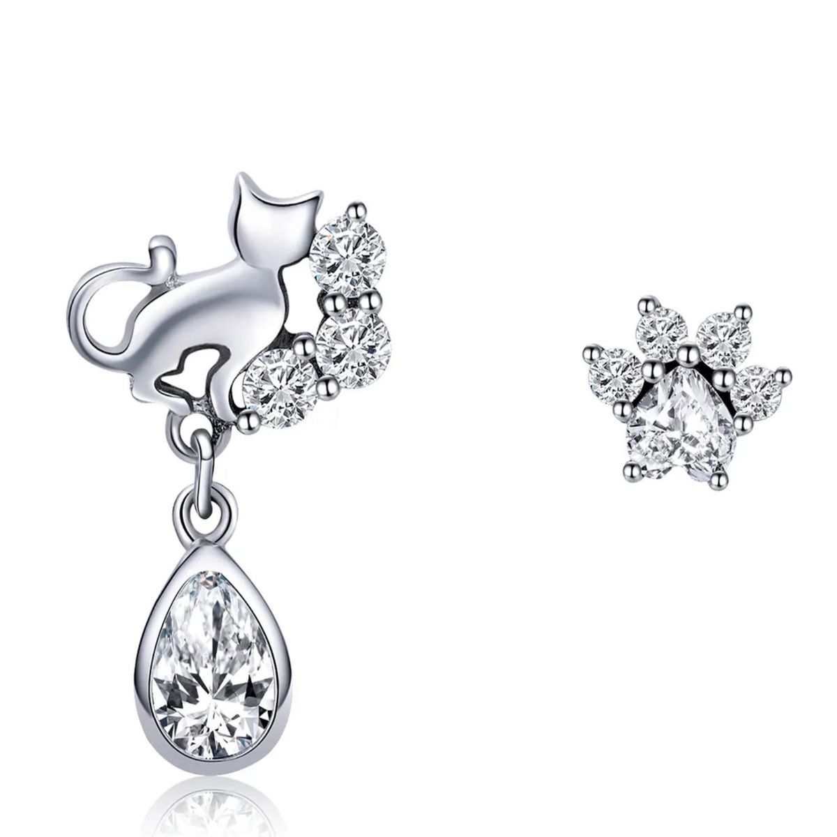 LK LUKSO - Aros Gato con Circón en Plata 925