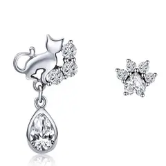 LK LUKSO - Aros Gato con Circón en Plata 925