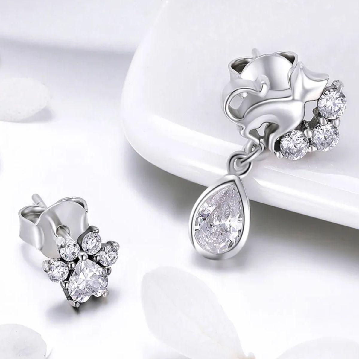 LK LUKSO - Aros Gato con Circón en Plata 925