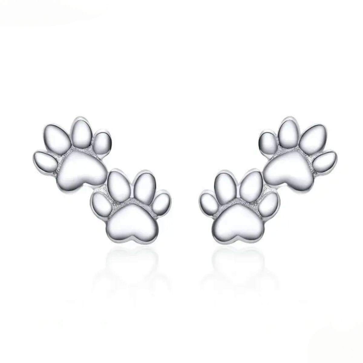 LK LUKSO - Aros Doble Huella Perrito en Plata 925