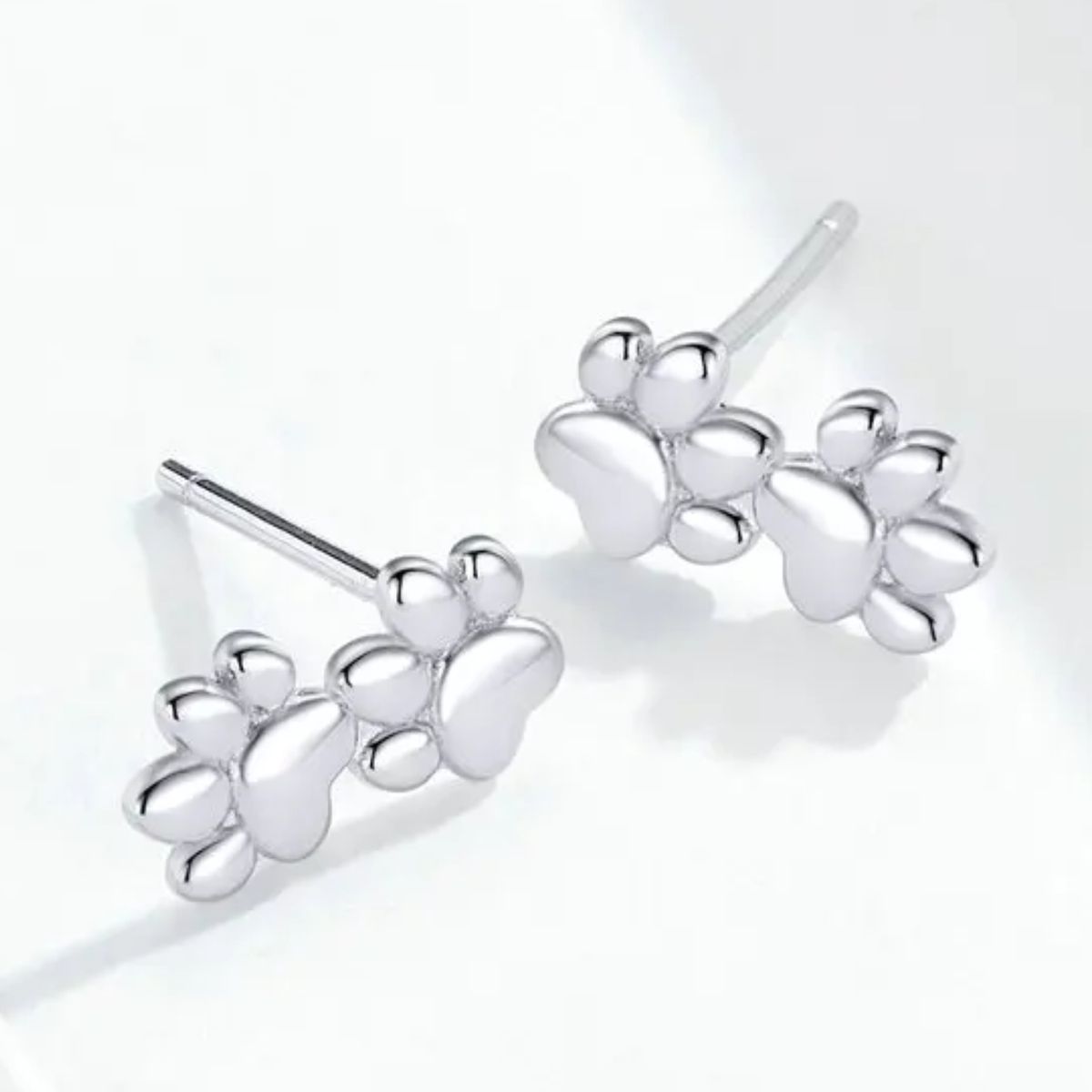 LK LUKSO - Aros Doble Huella Perrito en Plata 925