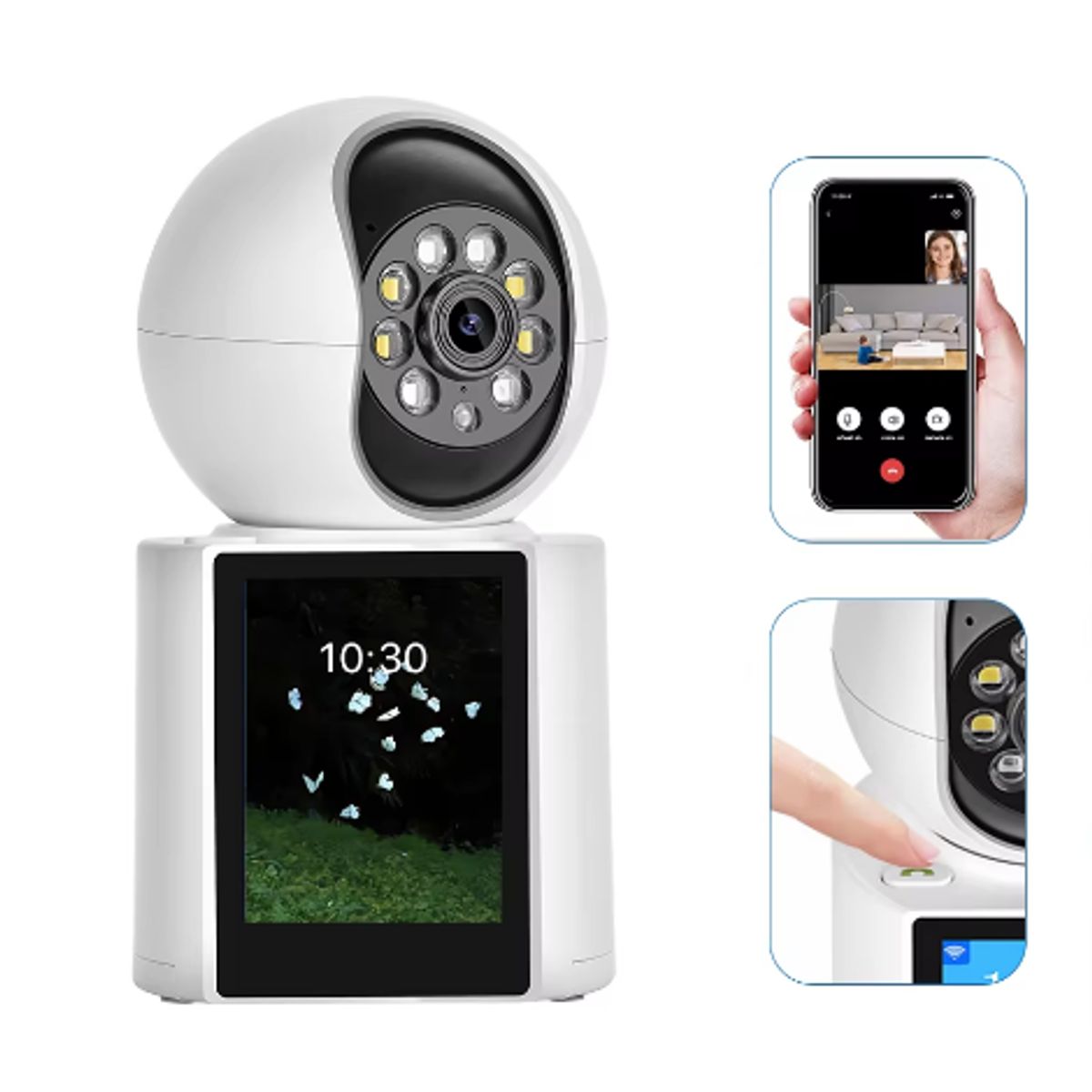 GENERICO - Camara Videollamada Alarma Sensor Infrarojo 5mp Full HD