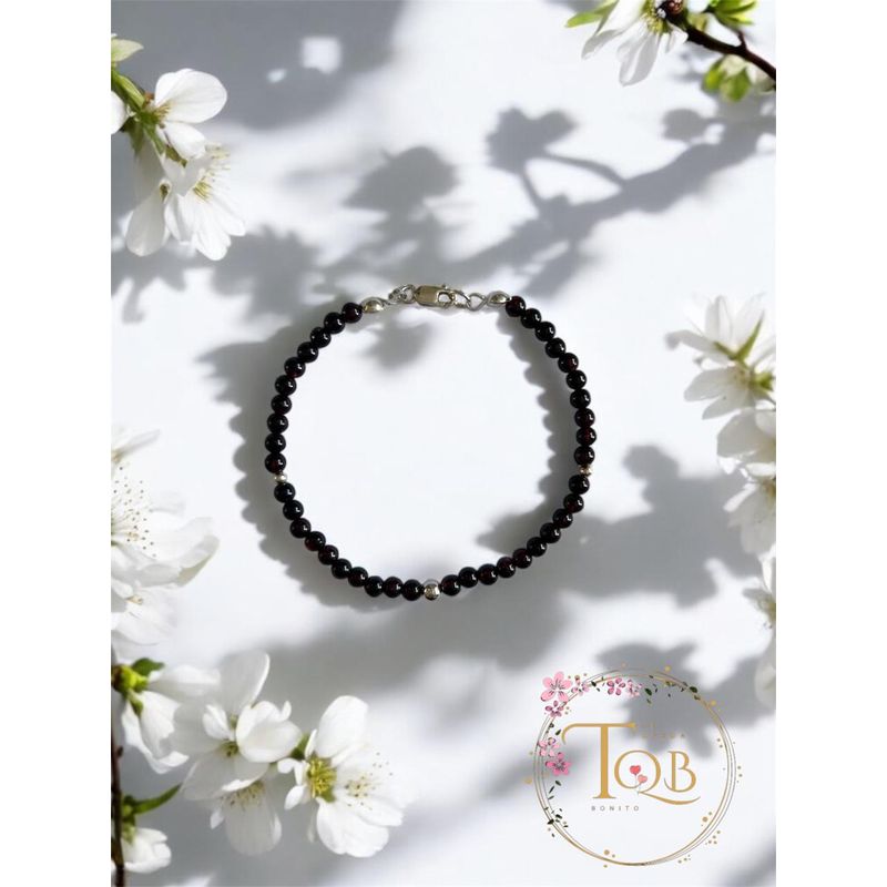 GENERICO - Pulsera Granate Plata 925