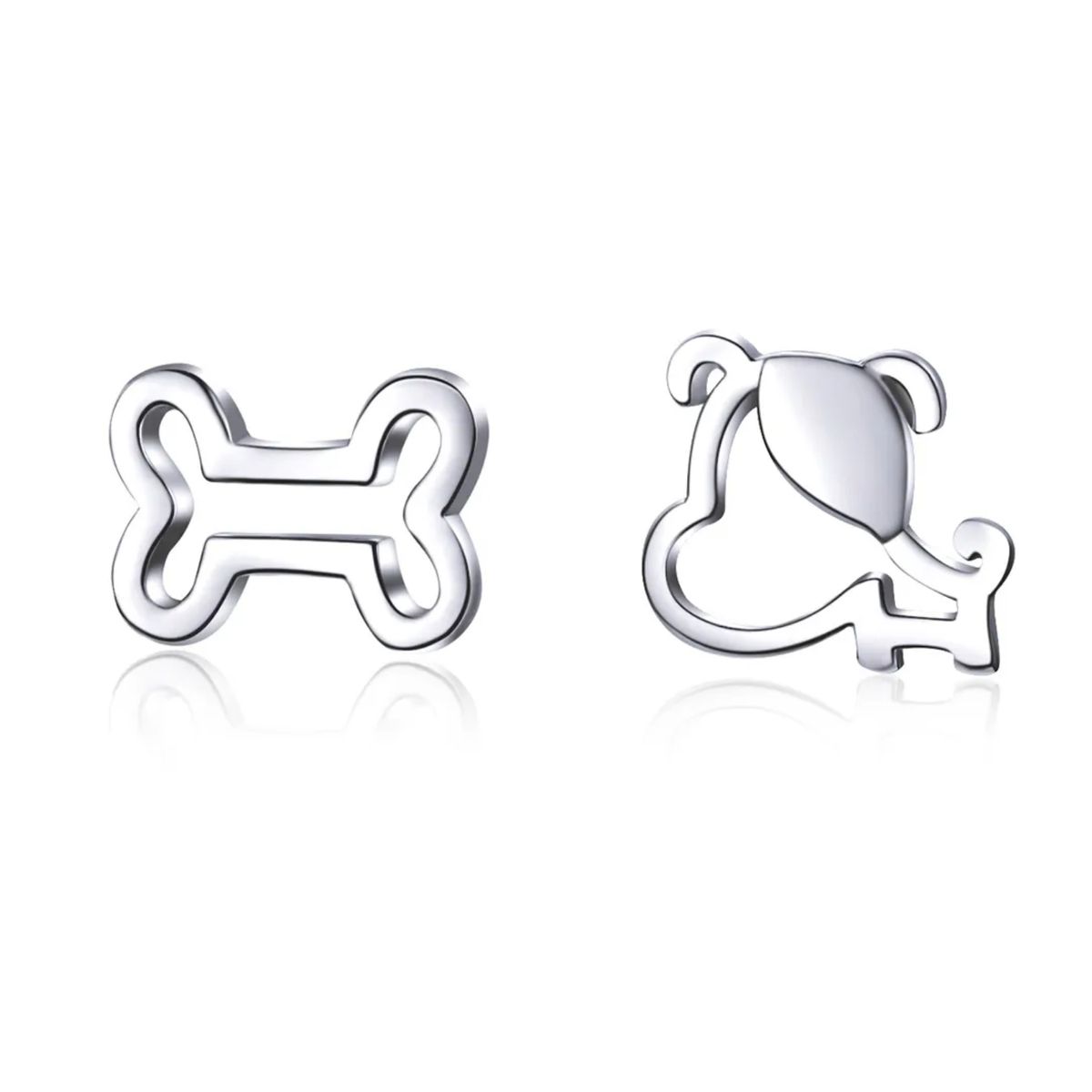LK LUKSO - Aros Perro y Hueso en Plata 925