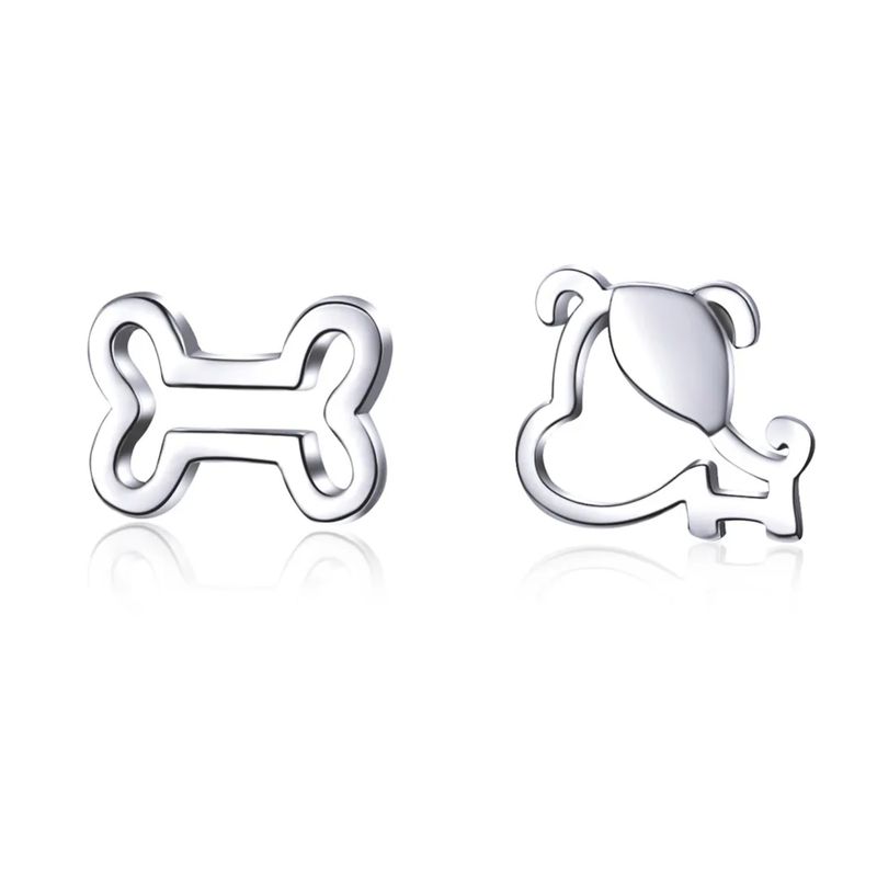 LK LUKSO - Aros Perro y Hueso en Plata 925