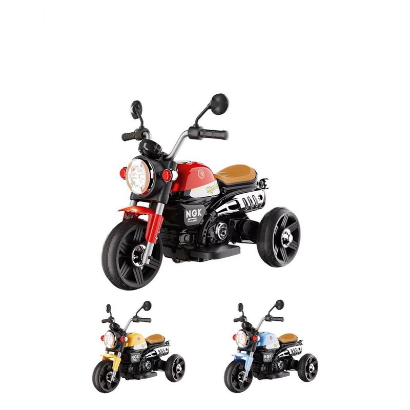 GENERICO - Motocicleta Custom Recargable Para Niños Antivuelco