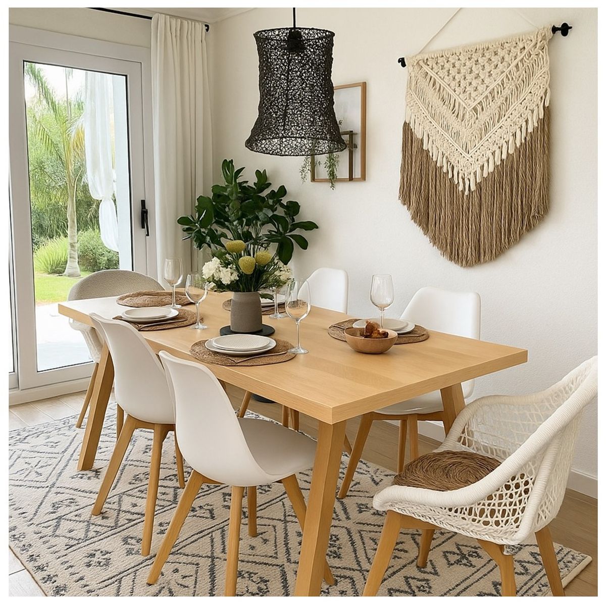 CAROLD STEVENS - Lámpara Colgante Acero Grande